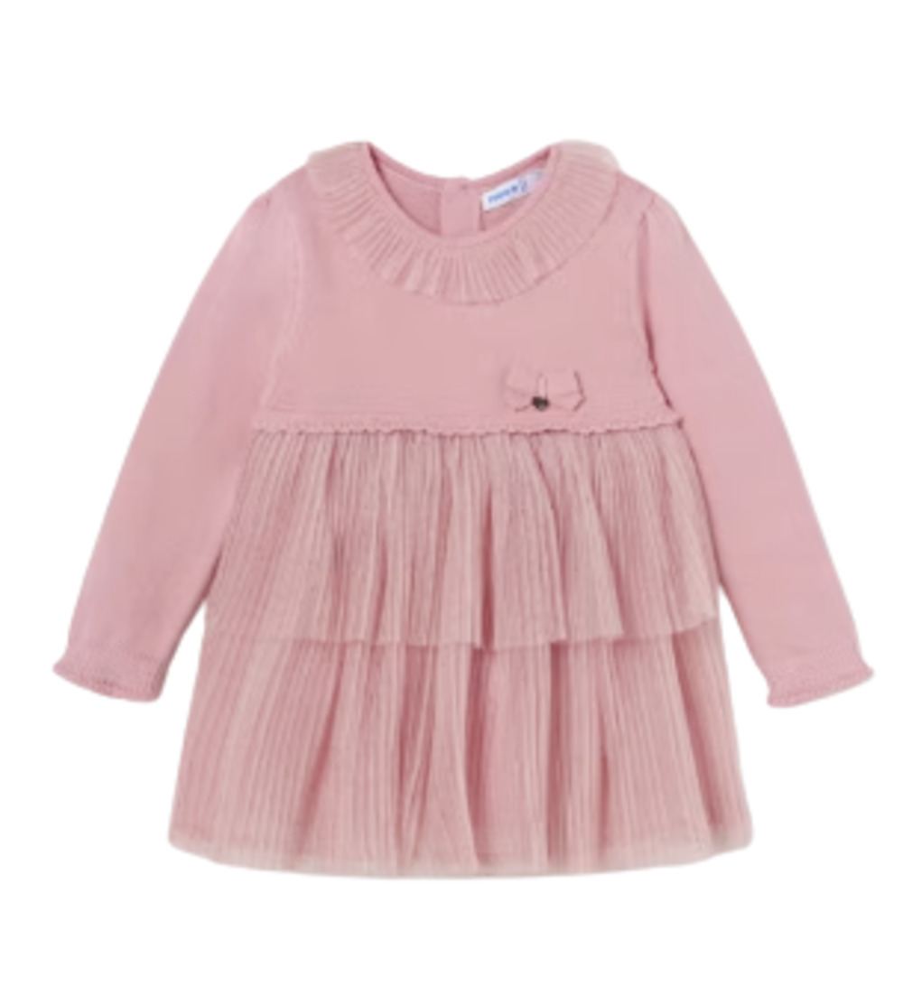 MAYORAL 2979 BABY GIRLS TULLE KNIT DRESS