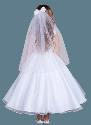Tip Top Kids Communion Dress#207Back Headpiece Not Included