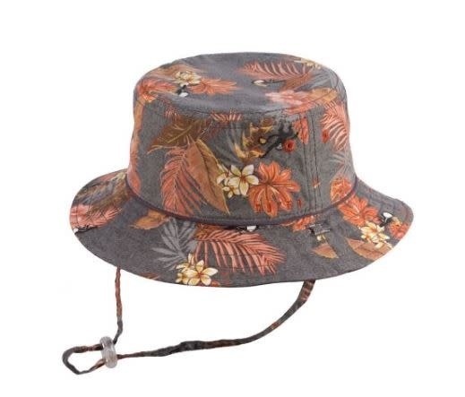 MILLYMOOK AND DOZER BOYS CHARCOAL REVERSIBLE BUCKET HAT TREY