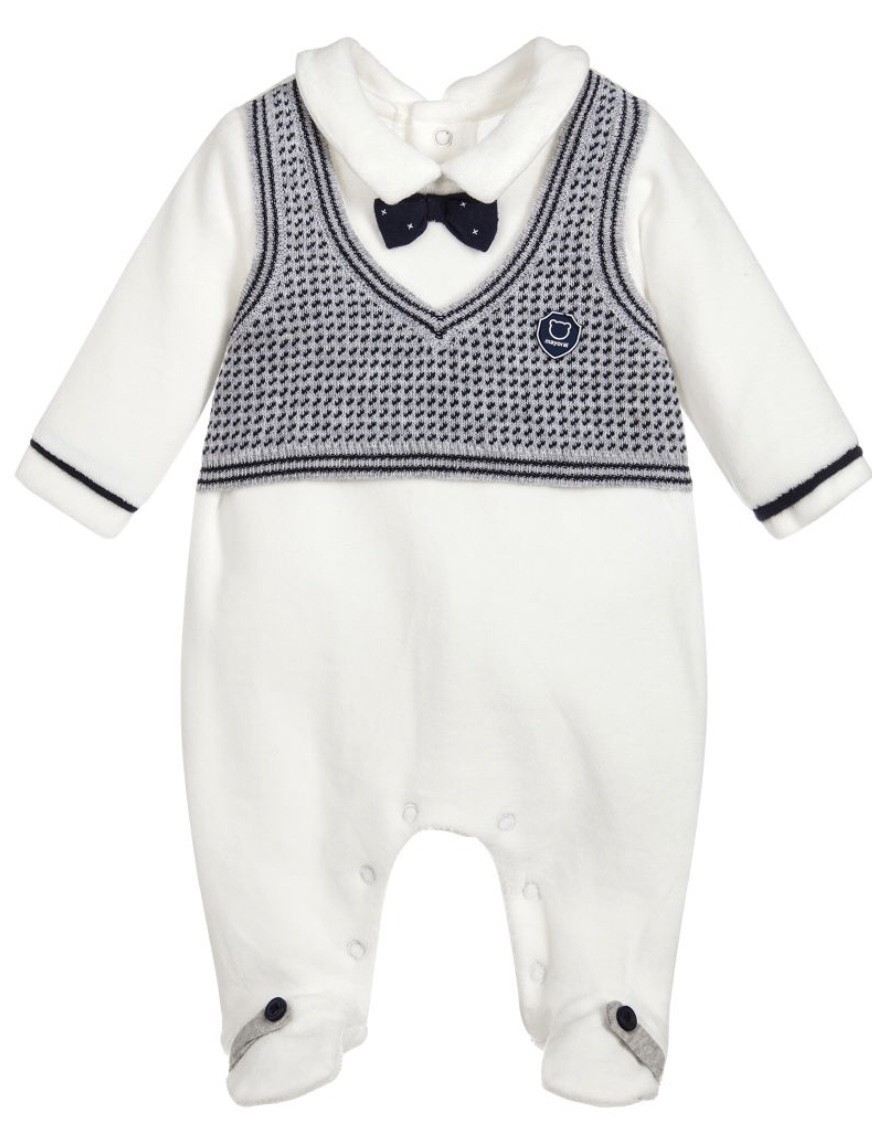 MAYORAL ONE PIECE SLEEPER WITH VEST AND BOW TIE