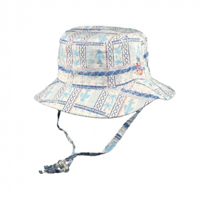 MILLYMOOK AND DOZER BABY BOYS BLUE REVERSIBLE BUCKET HAT TRIBE 