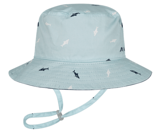 DOZER BABY BOYS BLUE REVERSIBLE BUCKET HAT DEEP SEA