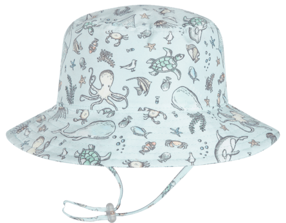 DOZER BABY BOYS BLUE BUCKET HAT NINGALOO