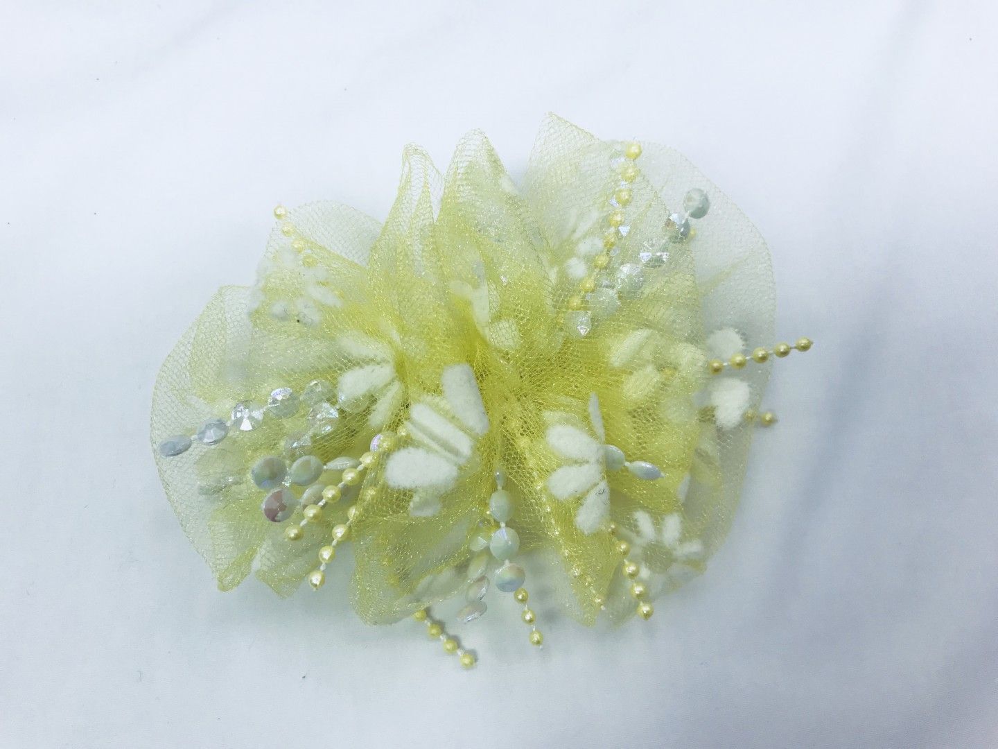 CHEE CHEE YELLOW TULLE BOW