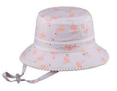 MILLYMOOK AND DOZER BABY GIRLS REVERSIBLE PINK BUCKET HAT CAMILLE