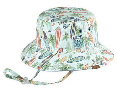 MILLYMOOK AND DOZER BOYS NATURAL REVERSIBLE BUCKET HAT KOBY 