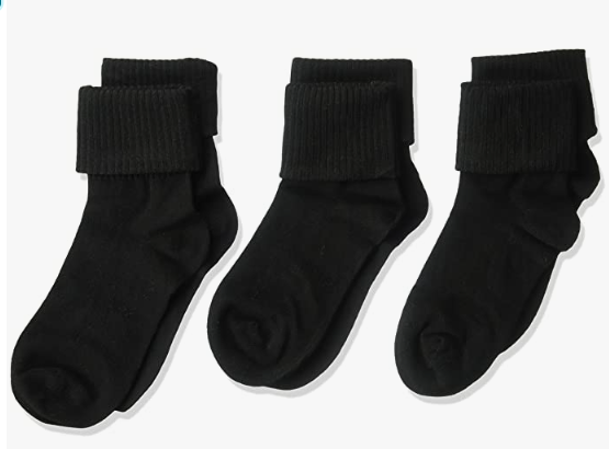 Navy 3 Pack Triple Roll SocksSizes are According to Shoe Size
