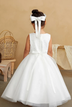 Tip Top Kids Communion Dress#208BackHeadpiece Not Included