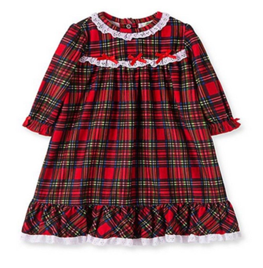 LITTLE ME GIRLS PLAID NIGHTGOWN