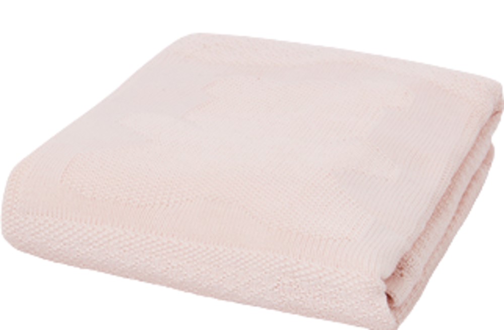 MAYORAL BABY PINK KNITTED BABY BLANKET