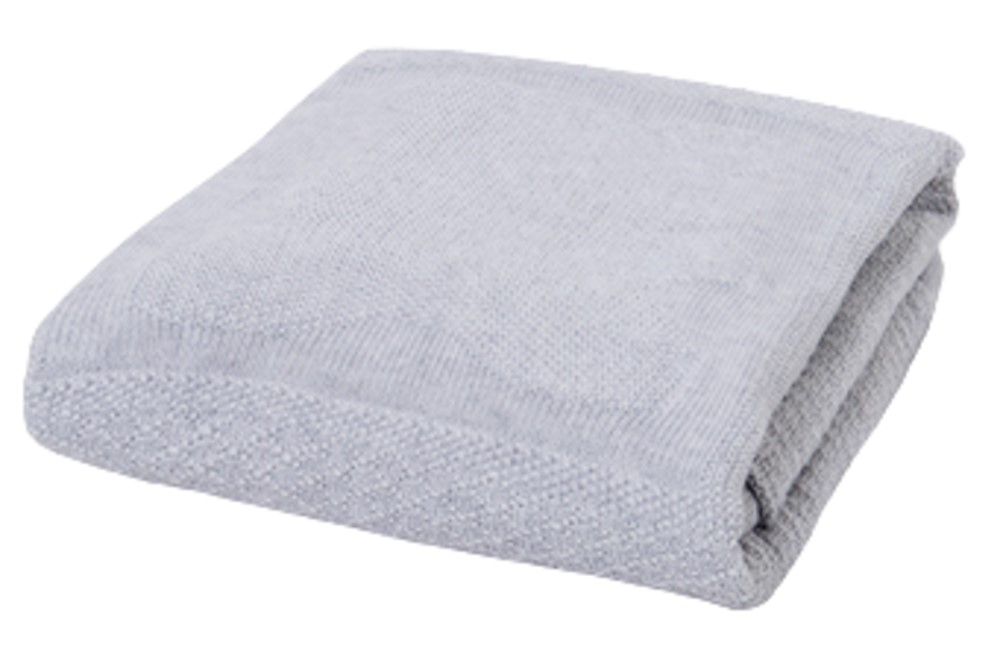 MAYORAL 9006 PEARL GRAY KNITTED BABY BLANKET