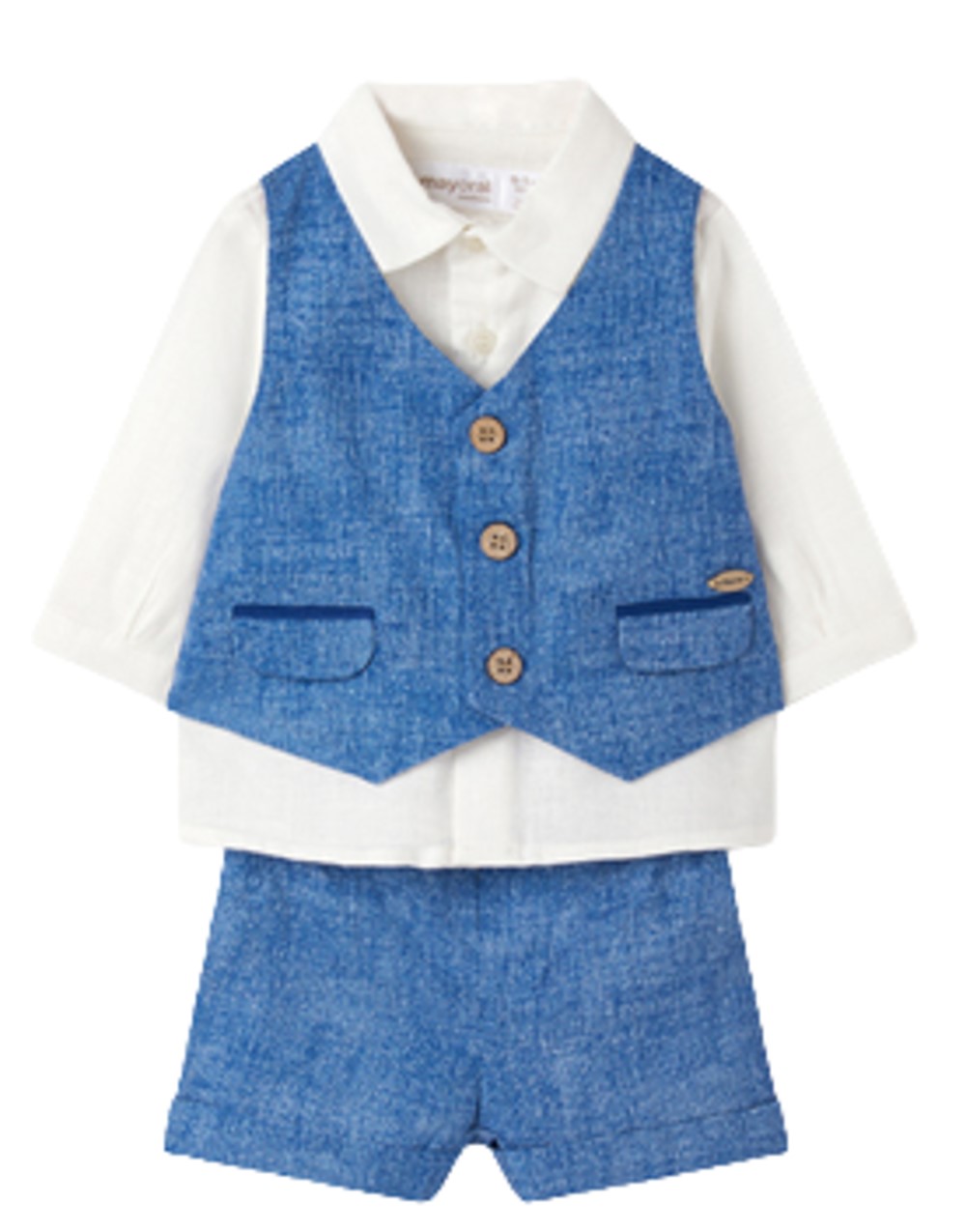 MAYORAL 1214 BABY BOYS 2 PIECE SHORT PANT AND VEST SET