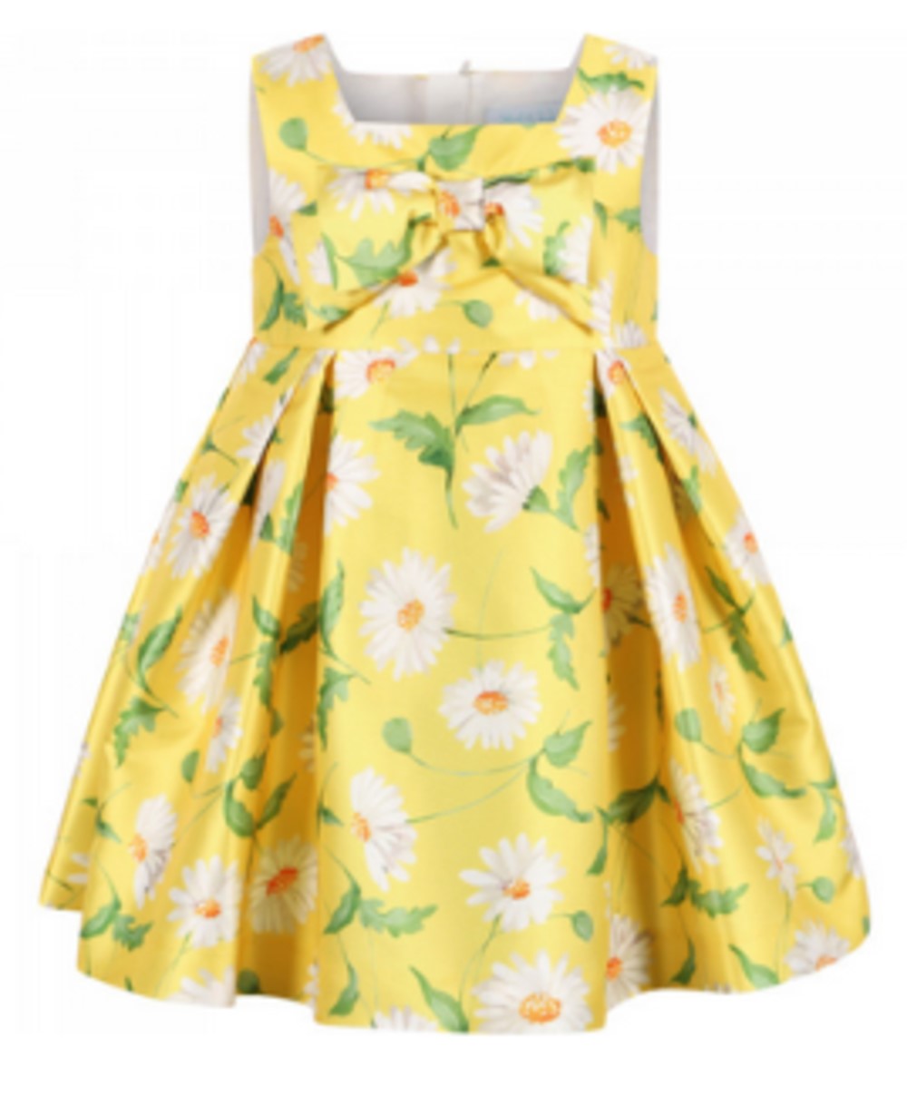 ABEL & LULA 5014 BABY GIRLS DAISY PRINT SPECIAL OCCASION DRESS