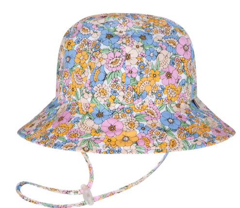 MILLYMOOK GIRLS MULTI COLORED REVERSIBLE FLOPPY HAT MEADOW