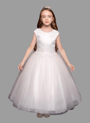 Princess Daliana Communion Dress#402FrontHeadpiece Not Included