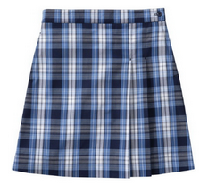 Annunciata SchoolTwo Kick Pleat SkirtPlaid 76Grades:  5-8