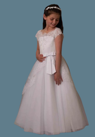 Sweetie Pie Communion Dress#311FrontHeadpiece Not Included