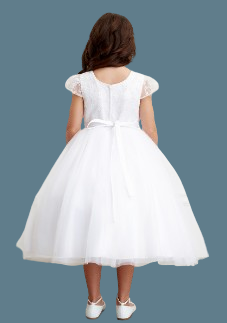 Tip Top Kids Communion Dress#209BackHeadpiece Not Included